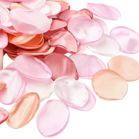 Polyester Artificial Rose Flower Petals AJEW-WH20067-107E-1