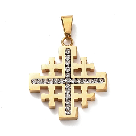 304 Stainless Steel Pendants STAS-D214-01G-1