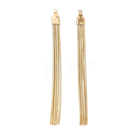 Brass Tassel Pendants KK-L254-10G-1