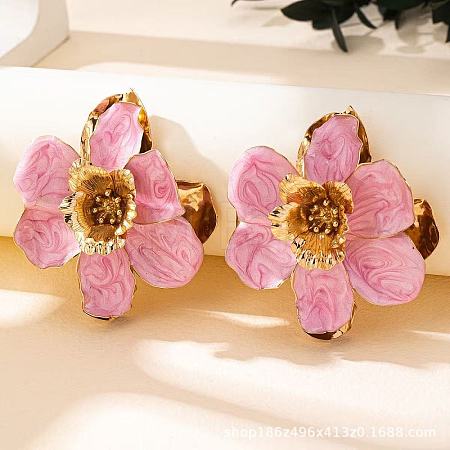 Alloy & Enamel Stud Earrings FS-WG16B62-02-1