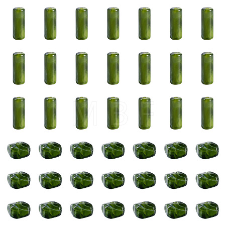 90Pcs 2 Styles Opaque Acrylic Imitation Gemstone Beads OACR-TA0005-14D-1