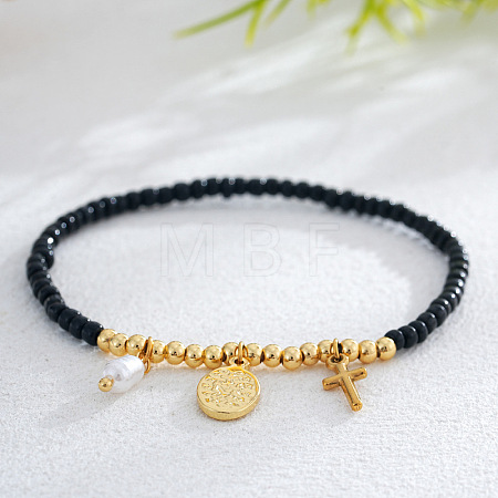 Adjustable 304 Stainless Steel Charm Bracelets KR8623-11-1