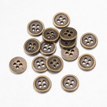 Alloy Buttons X-BUTT-D054-11.5mm-02-1