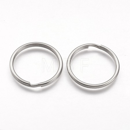 Tarnish Resistant 304 Stainless Steel Split Key Rings STAS-F041-33-1