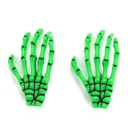 Halloween Skeleton Hands Bone Hair Clips PHAR-H063-A05-1