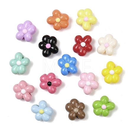 Opaque Acrylic Enamel Beads OACR-I029-01-1