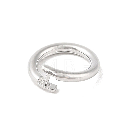 Brass Locking Jump Rings KK-S369-01P-04-1