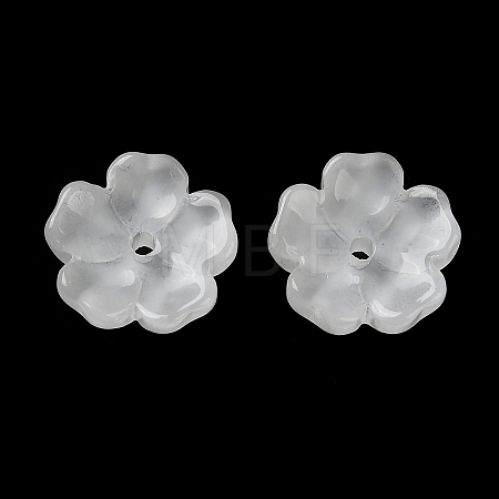 Dyed & Heated Gradient Color Glass Bead Cap GLAA-D307-01L-1