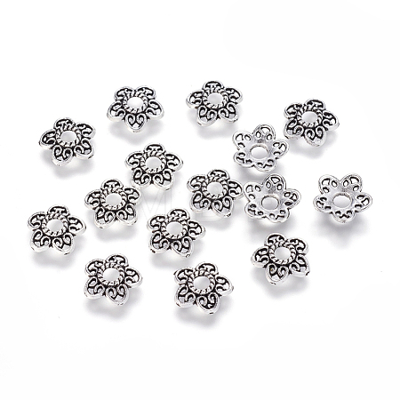 Tibetan Style Alloy Bead Caps LF10597Y-1