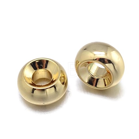 Rondelle Brass Spacer Beads KK-F0317-09G-NR-1