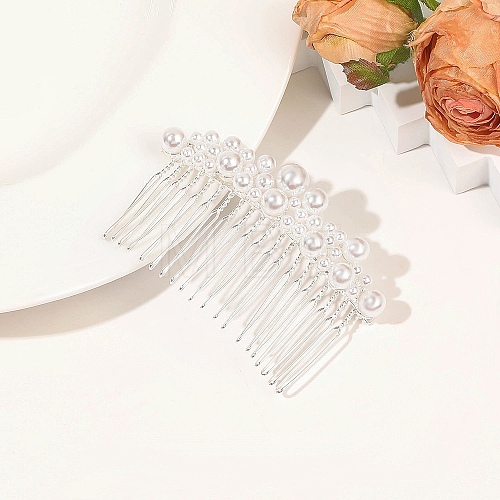 Alloy Hair Combs PW-WG713EE-17-1