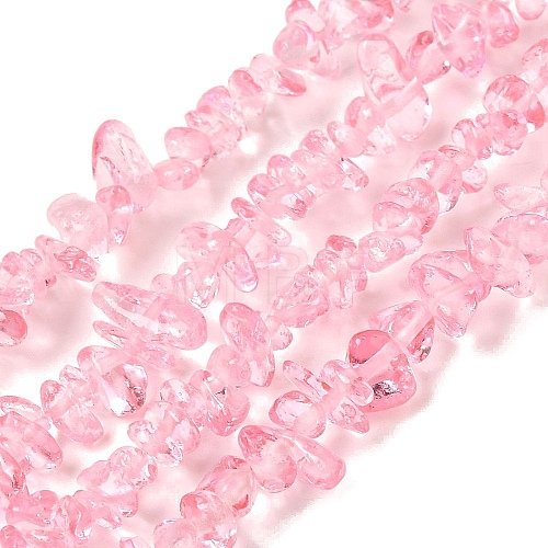 Transparent Glass Beads Strands GLAA-P060-01C-17-1