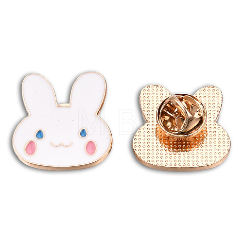 Rabbit Shape Enamel Pin JEWB-N007-215-1