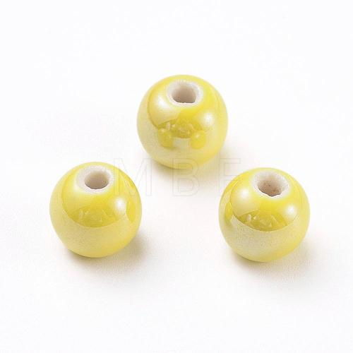 Handmade Porcelain Beads PORC-D001-12mm-16-1