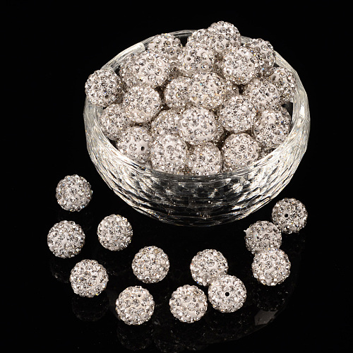 Pave Disco Ball Beads RB-H258-10MM-001-1