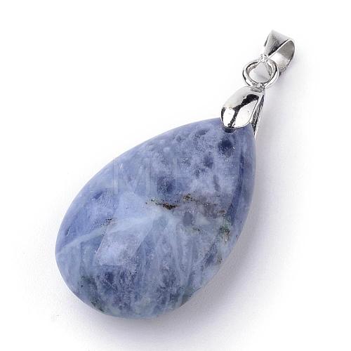 Natural Sodalite Pendants G-S243-16-1