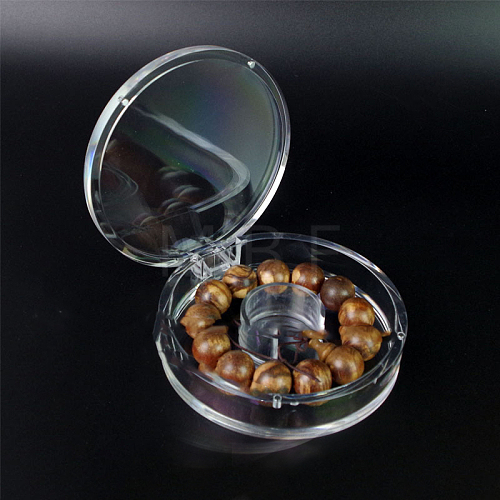 Flat Round Acrylic Single Bracelet Display Boxes PW-WG85D5E-04-1