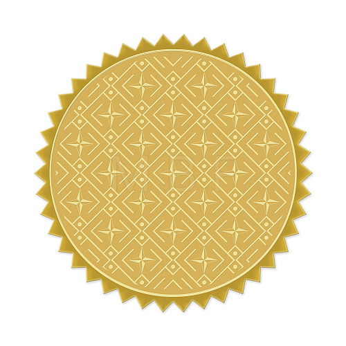 Self Adhesive Gold Foil Embossed Stickers DIY-WH0211-025-1