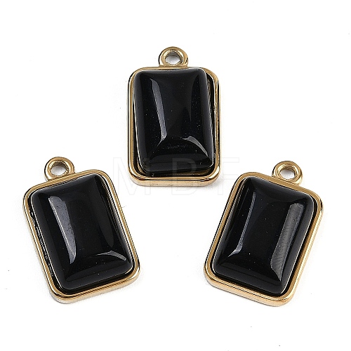 Natural Obsidian Pendants STAS-K291-04G-10-1