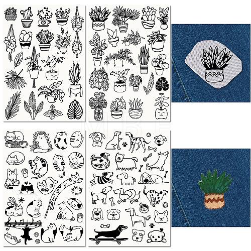 Non-Woven Embroidery Aid Drawing Sketch DIY-WH0538-011-1