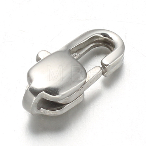 Non-Tarnish 304 Stainless Steel Lobster Claw Clasps X-STAS-F094-05B-P-1