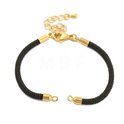 Nylon Cords Bracelet Makings Fit for Connector Charms AJEW-P116-02G-27-1