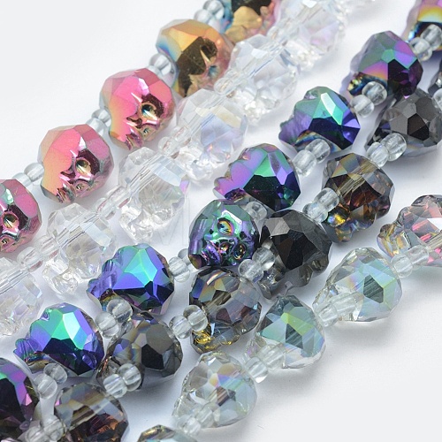 Electroplate Glass Beads EGLA-G024-1