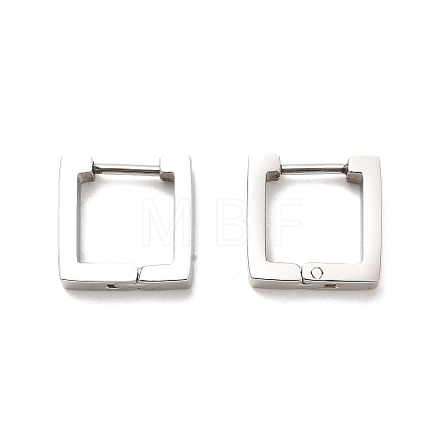 202 Stainless Steel Hoop Earrings EJEW-C076-06D-P-1
