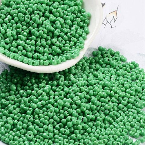 Baking Paint Glass Seed Beads SEED-A033-05Q-1