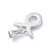Non-Tarnish 304 Stainless Steel Pendants LS-STAS-L210-06F-P-01-2
