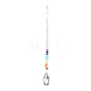 Glass Teardrop Chandelier Pendant Decorations HJEW-JM00856-2