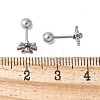 304 Stainless Steel Stud Earrings EJEW-E603-01A-P-2