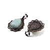 Natural Amazonite Teardrop Pendants G-K363-01R-11-3