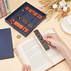 4Pcs 4 Styles Wooden Bookmarks AJEW-WH0270-201-3