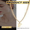 1Pc 304 Stainless Steel Letter Pendant Necklaces NJEW-LP0001-33F-G-2