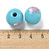 Natural Wood European Beads WOOD-S059-01L-3