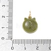 Spray Painted Brass Pendants KK-CBAE20A-02D-G-3