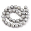 Electroplate Shell Pearl Beads Strands SHEL-T005-09C-2