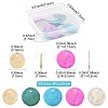 20Pcs 5 Styles Natural Capiz Shell Pendants SSHEL-FS0001-07-4