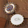Bohemian Handmade Glass Seed Beads Oval Stud Earrings TF1535-3