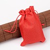 Polyester Imitation Burlap Packing Pouches Drawstring Bags X-ABAG-R004-14x10cm-01-3