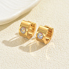 Flat Round Stainless Steel Hoop Earrings TQ3583-2-1