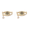Brass Micro Pave Colorful Cubic Zirconia Links Connectors ZIRC-M116-27G-1