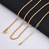 Brass Rope Chains Necklaces for Women NJEW-D302-03G-1