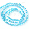 Electroplate Glass Beads Strands X-EGLA-R048-2mm-08-2
