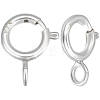 20Pcs 925 Sterling Silver Spring Ring Clasps STER-BBC0001-47-1