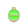 Alloy Enamel Pendants X-ENAM-S124-01A-06C-3