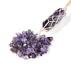 Natural Amethyst Reiki Healing Wall Hanging Pendant X-HJEW-C005-01C-2