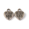 Tibetan Style Alloy Charms Pendants TIBEP-A123278-AS-LF-3