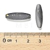 Frosted Glass Beads FGLA-L001-001G-3